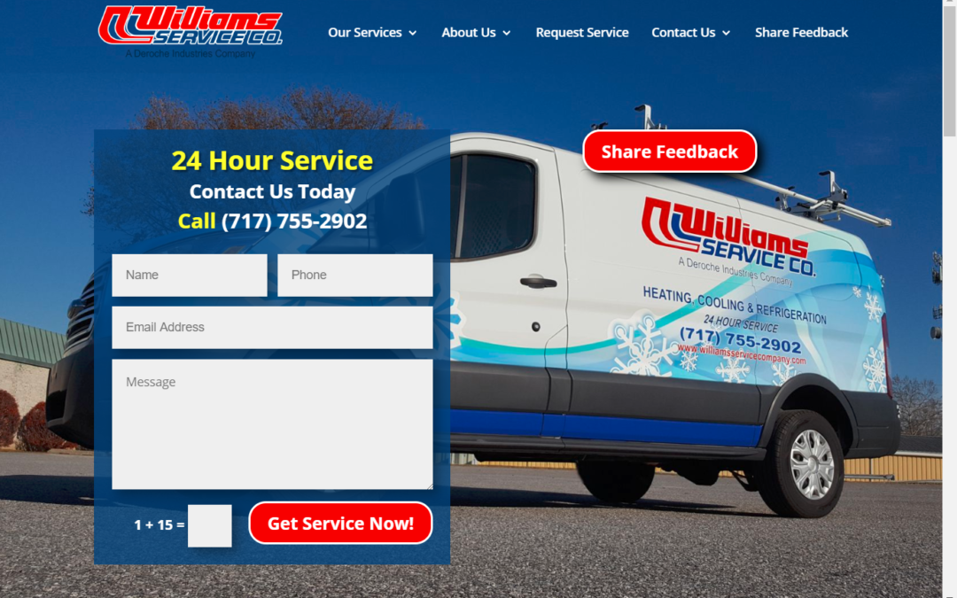 Flash Avenue rebuilds Williams Service Company website as growth surges