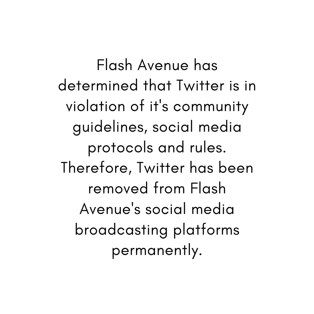 Flash Avenue Bans Twitter
